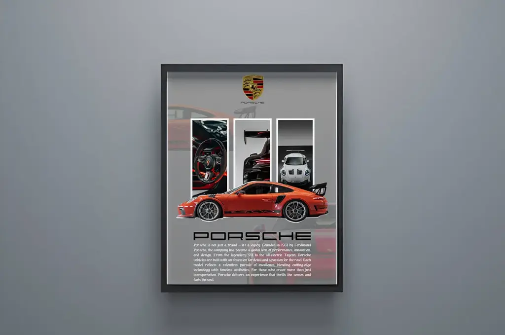 Porsche GT3 RS Wall Poster Frames