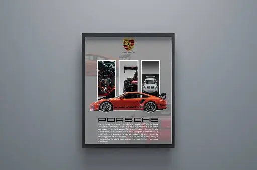 Porsche GT3 RS Wall Poster Frames